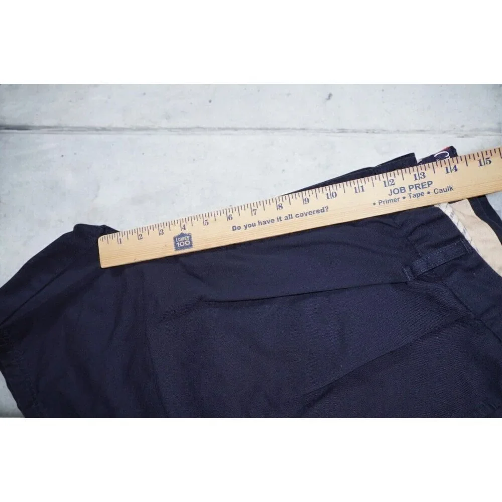 Chaps Ralph Lauren Shorts Men 36 Navy Blue Chino Classic Fit 7